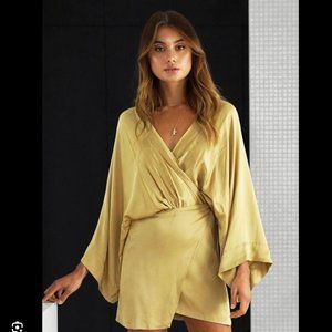 All Things Golden - Lush Kimono Dress - Sz M
